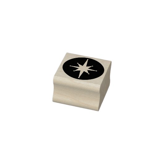 Mid Century Modern Atomic Retro Starburst Star Rubberstempel (Stempel)
