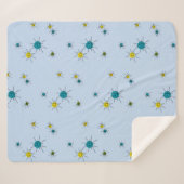 Mid-Century Modern Atomic Sherpa Deken (Voorkant (horizontaal))