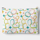 Mid-Century Modern Atomic Sparkle Cosmetische Tas (Achterkant)