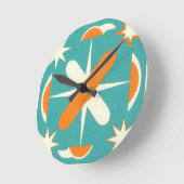 Mid Century Modern Atomic Starburst Ronde Klok (Hoek)