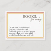 Mid-Century Modern Baby shower Book Request Kaart (Voorkant)