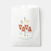 Mid-Century Modern Baby shower voorkeurstas Bedankzakje (Voorkant)