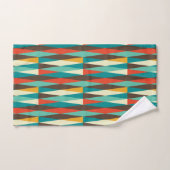 Mid-Century Modern Bath Towel, Diamond Pattern Bad Handdoek (Handdoek)