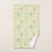 Mid-Century Modern Bath Towel, Starburst Pattern Bad Handdoek (Handdoek)