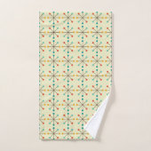 Mid-Century Modern Bath Towel, Starburst Pattern Bad Handdoek (Handdoek)