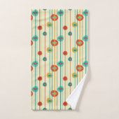 Mid-Century Modern Bath Towel, Stripped Pattern Bad Handdoek (Handdoek)