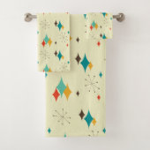 Mid-Century Modern Bathroom Towel Bad Handdoek (Insitu)