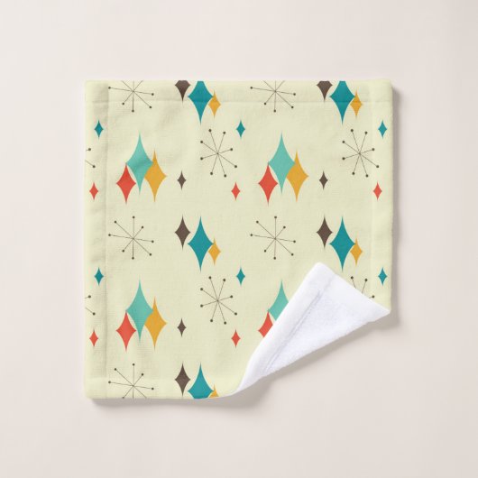 Mid-Century Modern Bathroom Towel Bad Handdoek (Wasdoekje)
