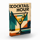 Mid Century Modern Bauhaus Cocktail Hour Martini Fotoblokken (Links)