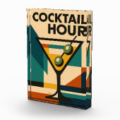 Mid Century Modern Bauhaus Cocktail Hour Martini Fotoblokken (Rechts)