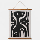Mid Century Modern Biologisch Abstract Hangend Wandkleed (Voorkant)