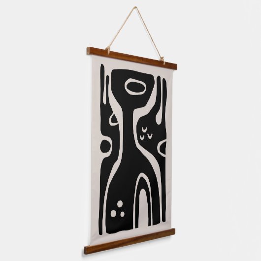 Mid Century Modern Biologisch Abstract Hangend Wandkleed (Gebogen)