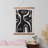 Mid Century Modern Biologisch Abstract Hangend Wandkleed (Slaapkamer)