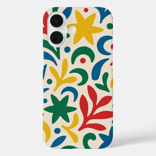 Mid Century Modern Biophilic Pattern Case-Mate iPhone Case (Achterkant)
