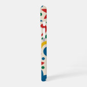 Mid Century Modern Biophilic Pattern iPhone 16 Hoesje (Linkerkant)