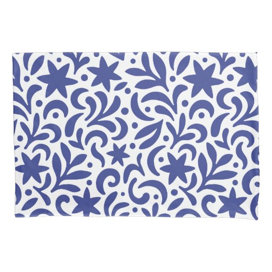 Mid Century Modern Biophilic Pattern Kussensloop (Voorkant-Links)