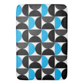 Mid-Century Modern Black blue en Grey Badmat (Voorkant Verticaal)