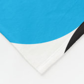 Mid-Century Modern Black blue en Grey Fleece Deken (Hoek)