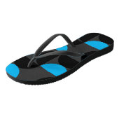 Mid-Century Modern Black blue en Grey Teenslippers (Schuin)