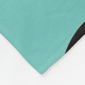 Mid-Century Modern Black en munt Fleece Deken (Hoek)