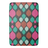 Mid Century Modern Black Geometric Badmat (Voorkant Verticaal)