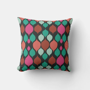 Mid Century Modern Black Geometric Kussen
