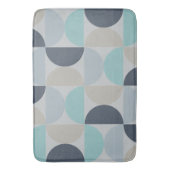 Mid-Century Modern blauw en grijs Badmat (Voorkant Verticaal)