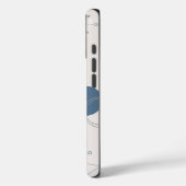 'Mid-Century Modern Blauwe Cirkels' iPhone 16 Stev Case-Mate iPhone Case (Achterkant / Links)