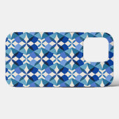 Mid-Century Modern Blue Case-Mate iPhone Case (Achterkant (horizontaal))