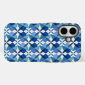 Mid-Century Modern Blue Case-Mate iPhone Case (Achterkant (horizontaal))