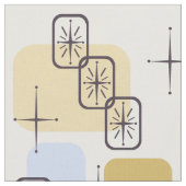 Mid Century Modern Blue Gold Stof (Close Up)