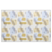 Mid Century Modern Blue Gold Stof (Fat Quarter)
