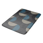 Mid-Century Modern Blue Grey Gunmetal Badmat (Gekanteld)