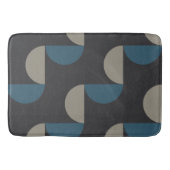 Mid-Century Modern Blue Grey Gunmetal Badmat (Voorkant)