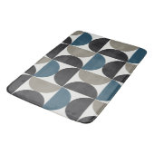 Mid-Century Modern Blue Grey Gunmetal Badmat (Gekanteld)