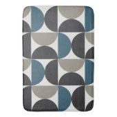 Mid-Century Modern Blue Grey Gunmetal Badmat (Voorkant Verticaal)