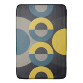 Mid-Century Modern Blue yellow Gunmetal Badmat (Voorkant Verticaal)