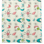 Mid-Century Modern Boomerangs  Douchegordijn (Voorkant)