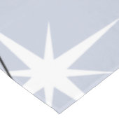 Mid Century Modern Boomerangs Silver Blue Tafelkleed (Gekanteld)