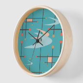 Mid Century Modern Boomerangs, Turquoise Wall (Hoek)