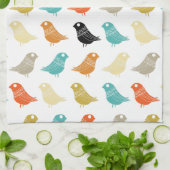 Mid Century Modern Bright Colorful Retro Theedoek (Gevouwen)