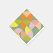 Mid Century Modern Bright, kleurrijk, vers geometr Servet (Hoek)