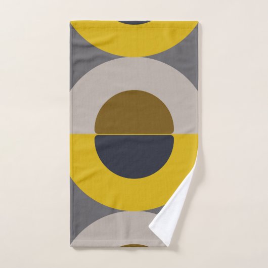 Mid-Century Modern Bronze Mustard Thunder Bad Handdoek (Handdoek)