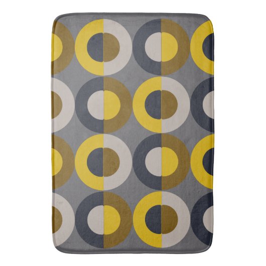 Mid-Century Modern Bronze Mustard Thunder Badmat (Voorkant Verticaal)