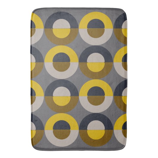 Mid-Century Modern Bronze Mustard Thunder Badmat (Voorkant Verticaal)