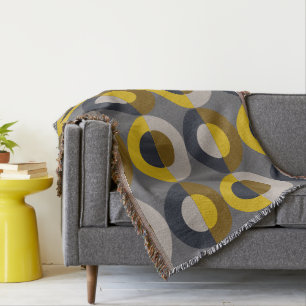 Mid-Century Modern Bronze Mustard Thunder Deken