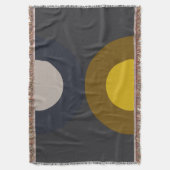 Mid-Century Modern Bronze Mustard Thunder Deken (Voorkant Verticaal)