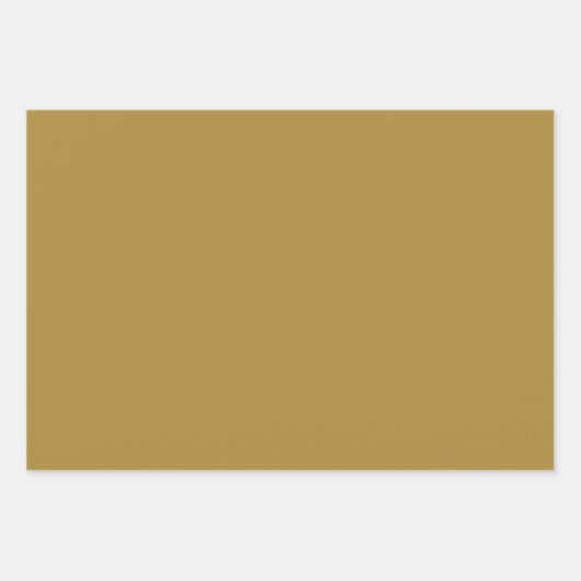 Mid-Century Modern Bronze Mustard Thunder Inpakpapier Vel (Voorkant)