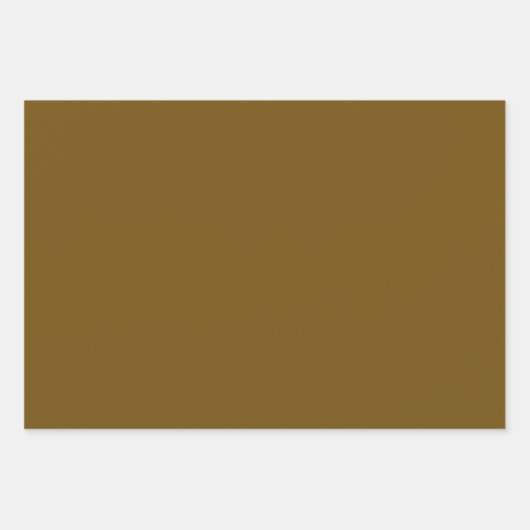 Mid-Century Modern Bronze Mustard Thunder Inpakpapier Vel (Voorkant)