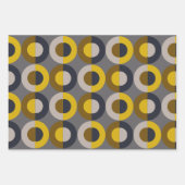 Mid-Century Modern Bronze Mustard Thunder Inpakpapier Vel (Voorkant 2)